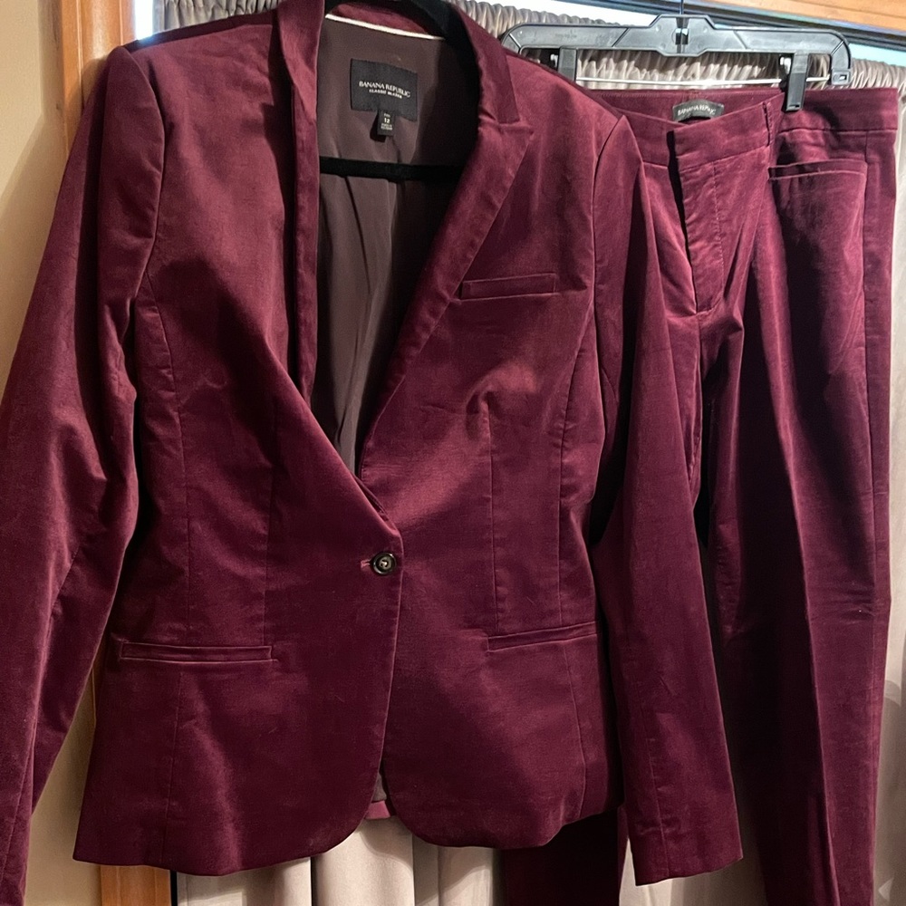 Banana Republic Velvet Suit